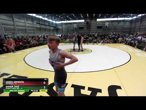 94 Lbs 4th Wrestleback (16 Team) - Jaden Armenta, Colorado Vs Xavier Diaz, Pennsylvania Red 6de0
