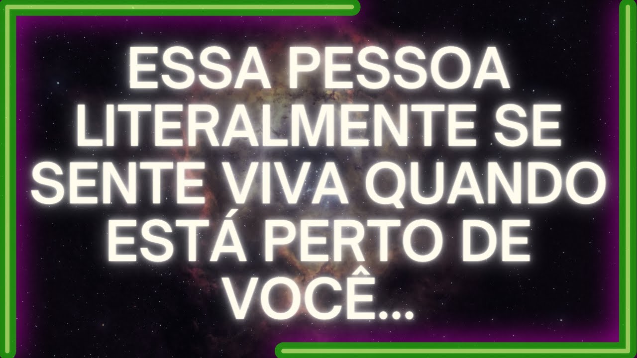 MENSAGEM dos Anjos: Essa Pessoa Literalmente SE SENTE VIVA Quando Está Perto DE VOCÊ...
