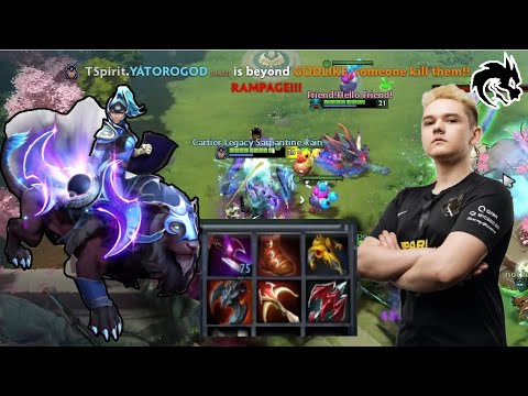 TSPIRIT.YATOROGOD LUNA CARRY GOT RAMPAGE | DOTA 2 GAMEPLAY