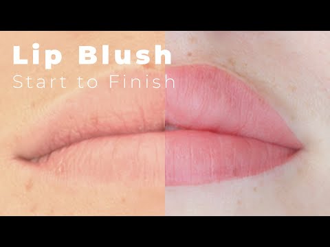 Lip Blush Tattoo Step By Step | Full PMU Tutorial | 2023