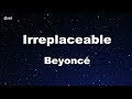 Irreplaceable Beyoncé Karaoke No Guide Melody Instrumental