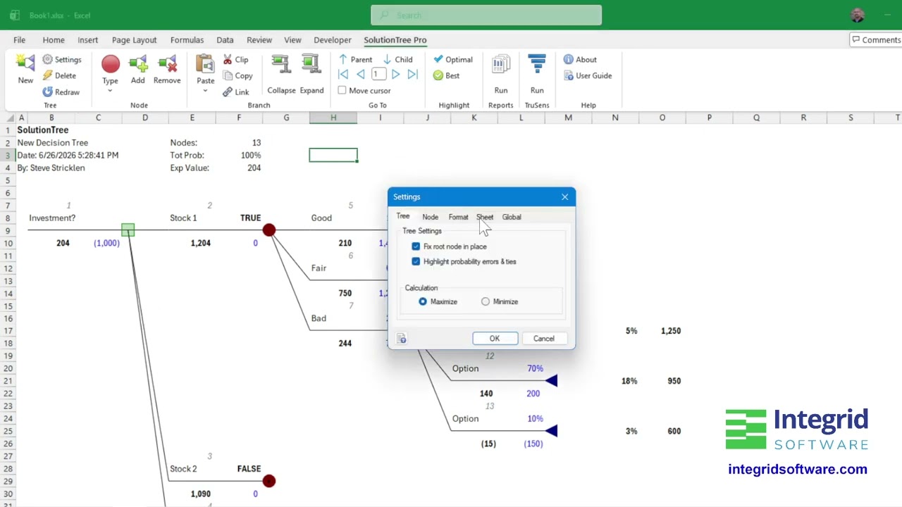 SolutionTree | Sheet Settings