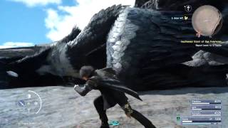 FINAL FANTASY XV - Zu Boss Fight Level 67 Giant Bird Gameplay l 60000+ EXP PS4 Pro