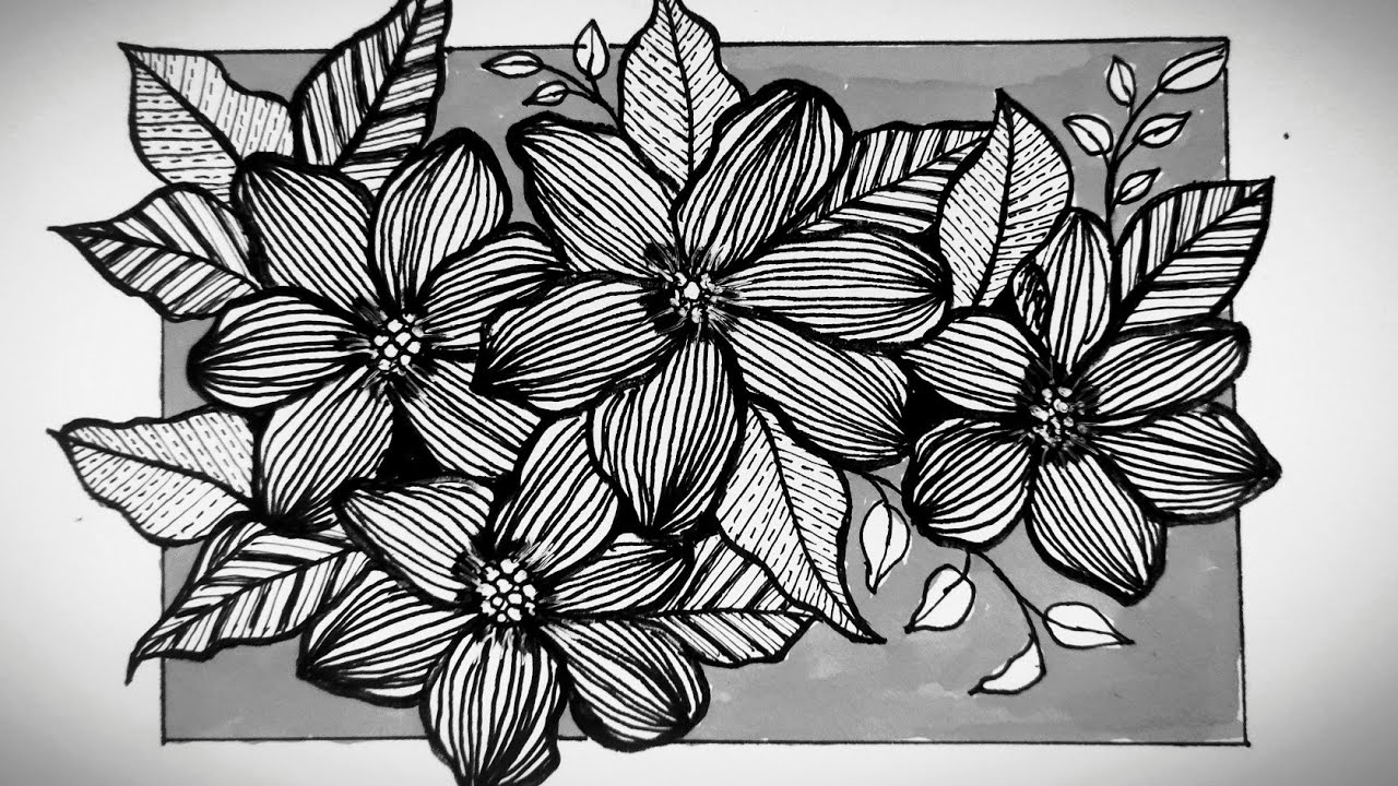 Botanical Line Art|Botanical illustration art|Botanical Art for beginners (@VennilaYLCreations )