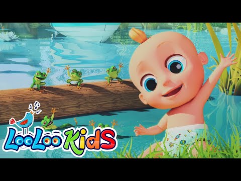 Five Speckled Frogs | Kids Songs | Nursery Rhymes | LooLoo KIDS Video