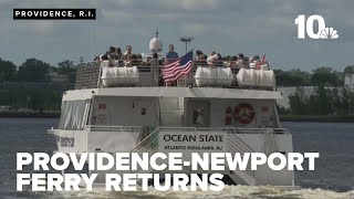 Providence-Newport Ferry returns for its 10th season