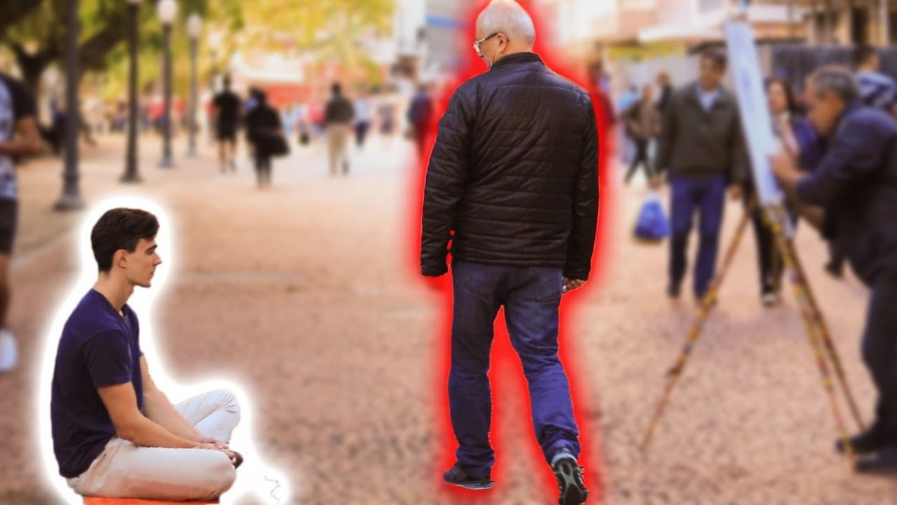 Meditar em público é perigoso !