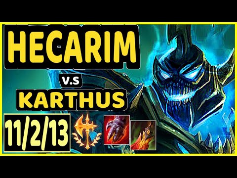 HECARIM vs KARTHUS - 11/2/13 KDA JUNGLE GAMEPLAY - EUW Ranked MASTER