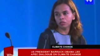 US Pres. Barrack Obama led APEC dialogue on climate change