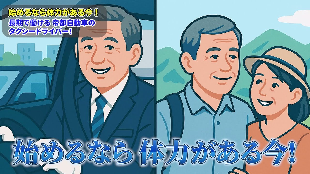 【体力がある今がチャンス】帝都自動車のタクシードライバーでセカンドキャリアを作ろう