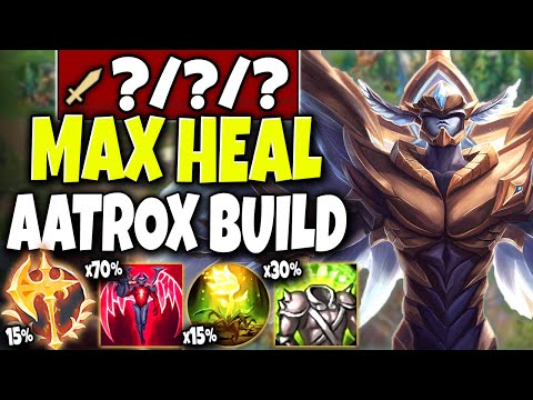 Aatrox can multiply your healing + Regeneration by 100+% with 1 Item 🔥 LoL TOP Aatrox s10 Gameplay