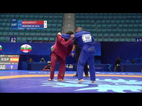 Qual. Men's GP Gi - 92 kg: T. MASHRAPOV (KGZ) v. A. BENTANCUR GA (ESP)