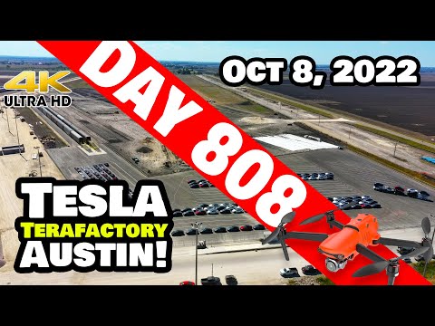 RAILYARD EXPANSION FOR GIGA TEXAS! - Tesla Gigafactory Austin 4K  Day 808 - 10/8/22 - Tesla Texas