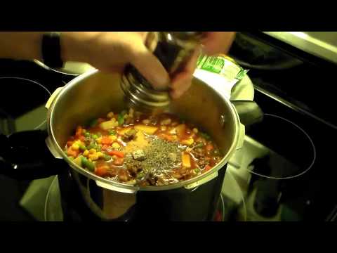 Pressure Cooker Hamburger Vegetable Soup