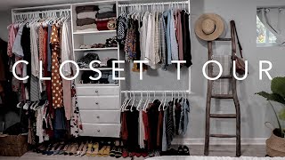 MY BASEMENT APARTMENT CLOSET TOUR // dc apartment #angekh