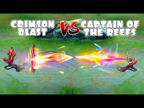 Clint Captain of the Reefs VS Crimson Blast Skin Comparison