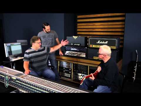 Recording Electric Guitar Session 1 - Divided by 13 head. Ross Hogarth and Tim Pierce