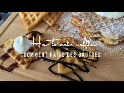 How to make waffles // comment faire des gaufres