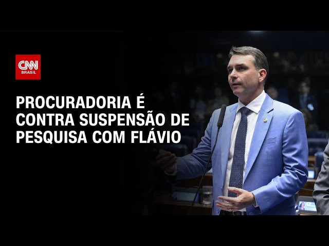 Procuradoria é contra suspensão de pesquisa que indicou queda de Flávio | BASTIDORES CNN