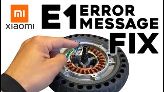 Xiaomi Electric Scooter E1 Motor Error Fix