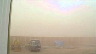 preview picture of video '20120704 A Destructive SandStorm at our site (Start & During the Hurricane) - Djibouti'