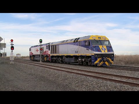 CSR003 & EL61 Light Engines At Gheringhap - PoathTV Australian Trains & Railways