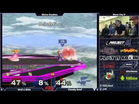Mute City V|Melee Doubles-Winners Bracket: Slip n Slide/Weilin vs Cloud/Roof