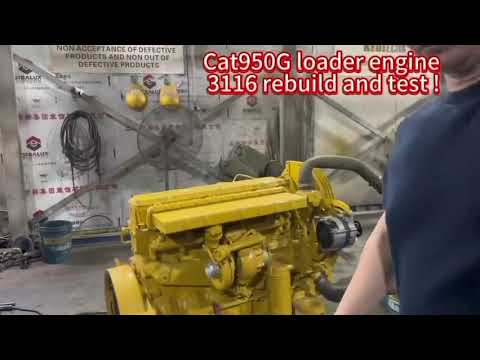 Cat950G loader engine 3116 rebuild and test!