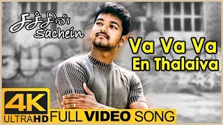 Va Va Va En Thalaiva Full Video Song 4K | Sachien Tamil Movie | Vijay | Genelia | Devi Sri Prasad