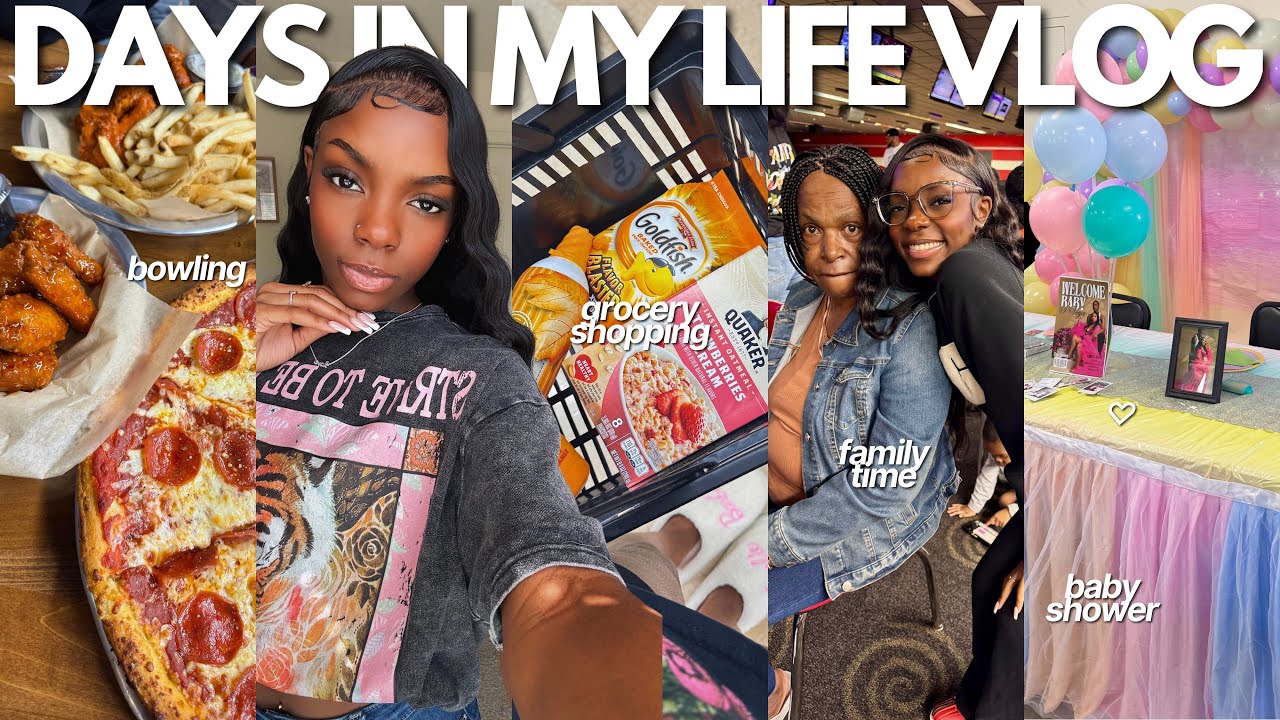 VLOG ☁️ days in my life, slow mornings, grocery shopping, grwm, baby shower, drive w/ me + more!