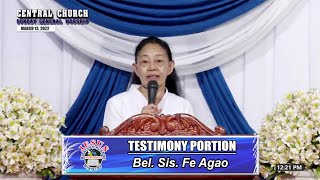 Download Lagu JMCIM | Testimony Portion | Bel. Sis. Fe Agao | March 13, 2022 Thumbnail