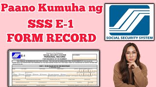 Download lagu SSS E-1 FORM | PAANO KUMUHA NG SSS E-1 FORM RECORD ONLINE | #ssse1 #ssse1form #sssonline #e1form mp3