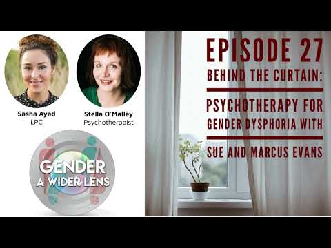 Achter het gordijn — psychotherapie voor genderdysforie met Sue en Marcus Evans (ep. 27)