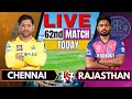 LIVE IPL 2025 CHENNAI Vs RAJASTHAN Live Cricket Match Score Commentary CSK Vs RR Live Match