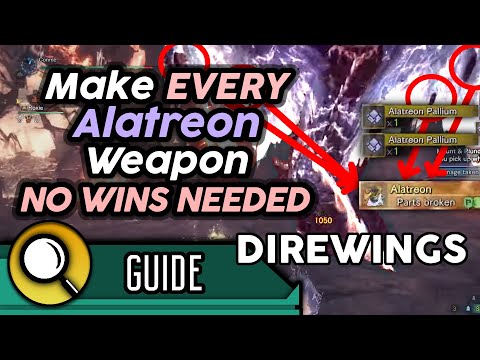 EASIEST Alatreon DIREWING + Plunderblade Farm Armour/Weapons - No Kills Needed, 100+ Drops Per Hour