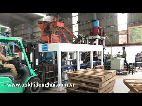 Dây chuyền gạch không nung Đông Hải, công nghệ ép tĩnh, rung bão hòa (savric) Nhật Bản
