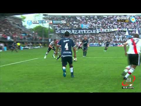 GOL DE CAUTERUCCIO - QUILMES 1 RIVER 0 - FECHA 11 (21 10 2012)