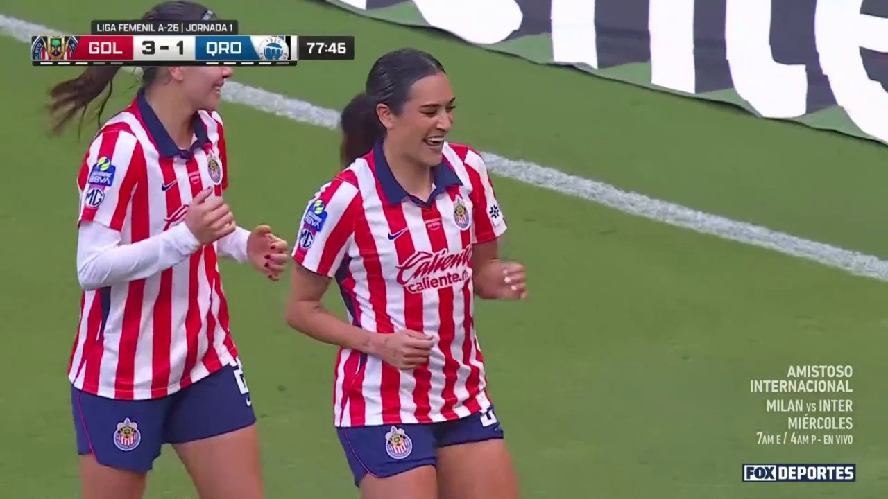 🤩 GOL Jasmine Casárez | Chivas 3-1 Querétaro | Apertura 2026 | Liga MX Femenil
