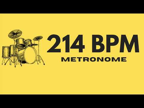 30 minute - METRONOME DRUM LOOP 214 BPM - Practice Tool