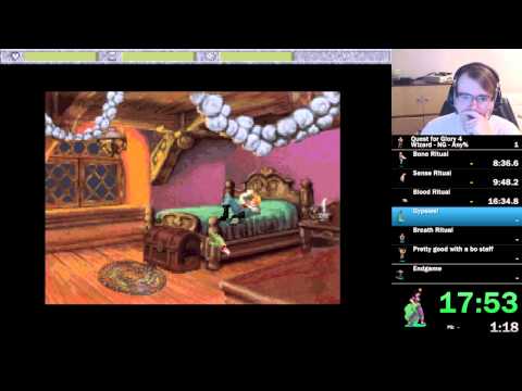 Quest for Glory 4 Wizard NG Any% Speedrun in 39:53