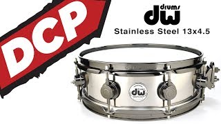 Video thumbnail for DW Collectors Stainless Steel Snare Drum 13x4.5 - Video Demo by Drum Center of Portsmouth