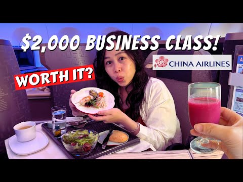 Voando pela primeira vez na classe executiva e econômica premium da CHINA AIRLINES de SYDNEY para TAIPEI!