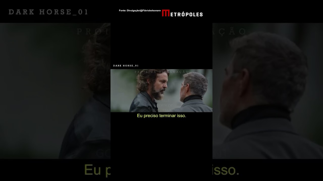 Flávio Bolsonaro divulga trailer de "Dark Horse"