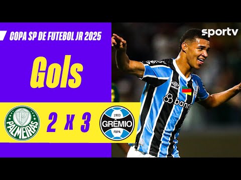 Gols e lances de Palmeiras x Grêmio