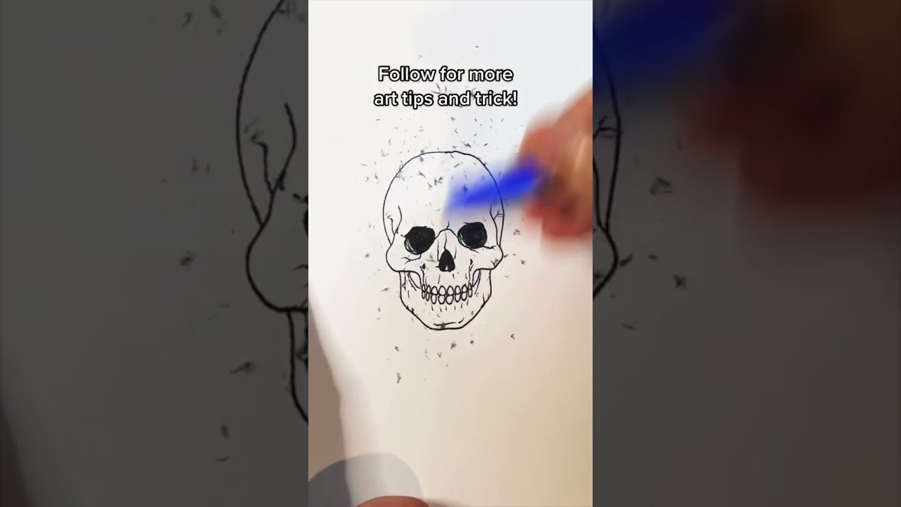 How to draw a realistic skull, the easy way!