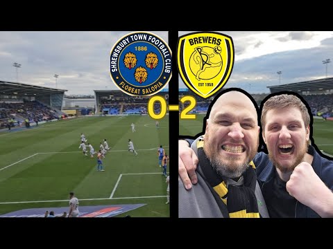 Brewers victorious over relegation rivals| Shrewsbury Town v Burton Albion Matchday Vlog