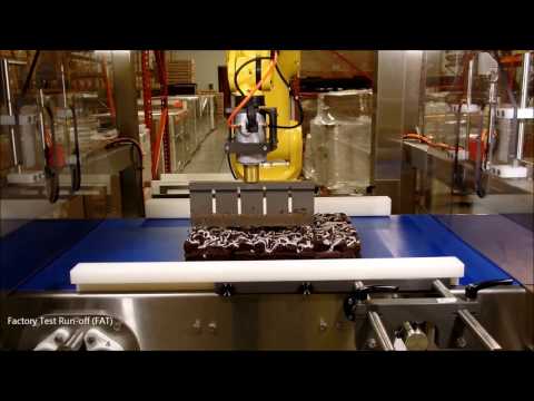 RPS-100C - Robotic Inline Ultrasonic Cake Cutter - FoodTools