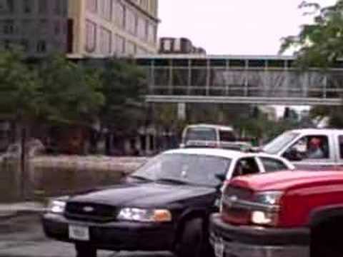 Cedar Rapids, IA - Flood 2008 - city bus on 3rd Ave