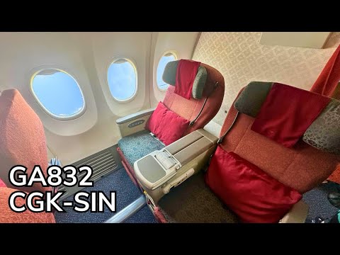 GA832 Garuda Indonesia Business Class 737-800 Jakarta to Singapore August 2025 Review