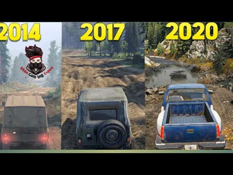 Evolution of spintires games.               snow Runner and Mud runner game